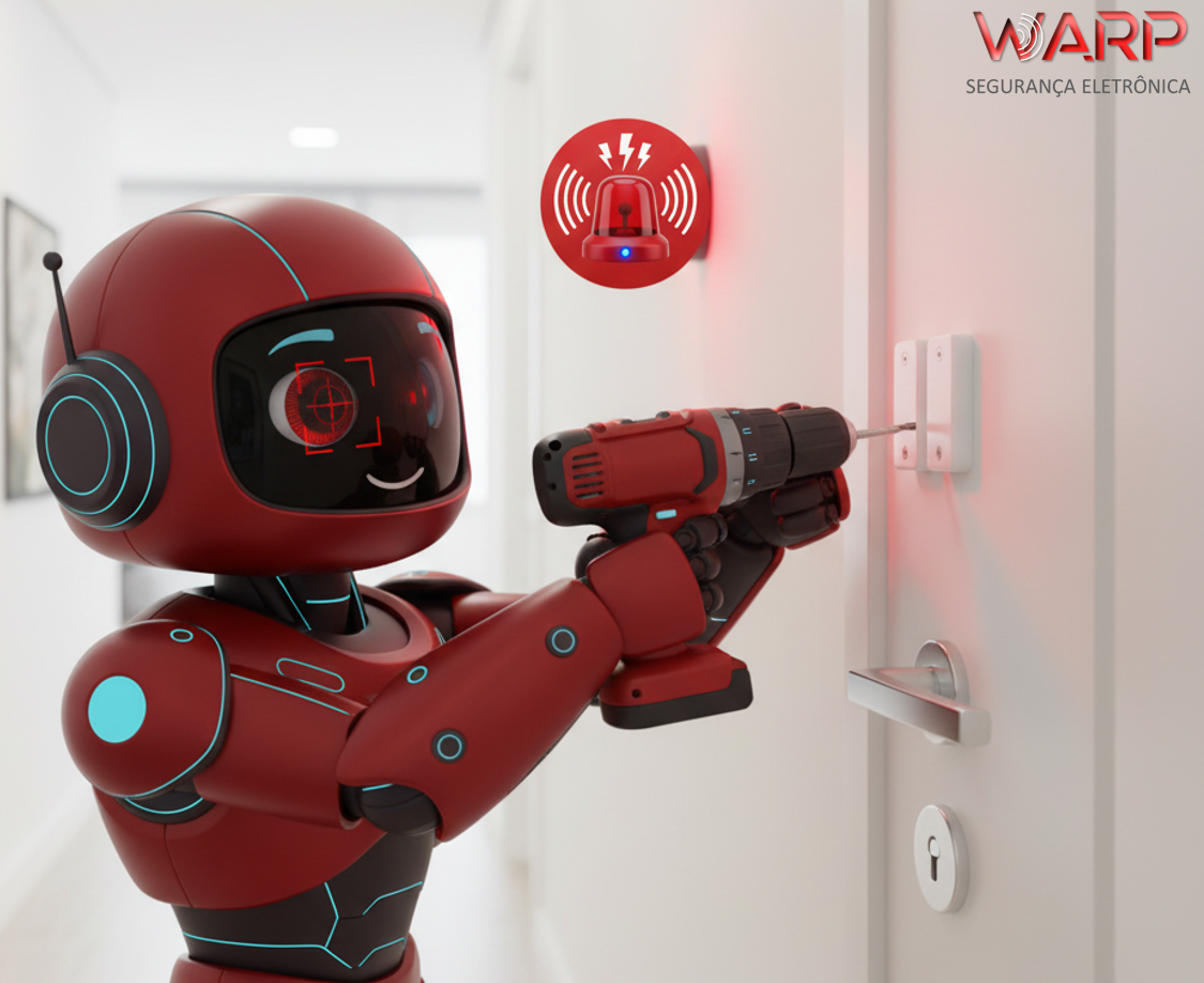 Mascote WARP - Sistemas de Alarme